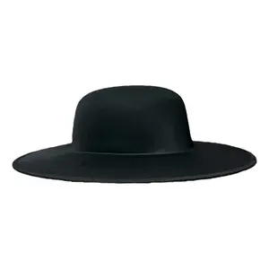 Cappello Catrina con tesa larga e copricapo rotondo in tessuto solido per coprire il costume da bagno - Product Image 4