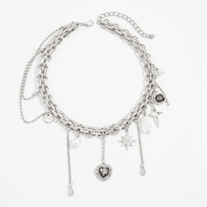 Collares de Moda con Colgante de Perlas/Estrellas/Corazones de Imitación Y2K para Mujer, Gargantillas con Borlas, Accesorios de Joyería para el Día a Día - Product Image 5