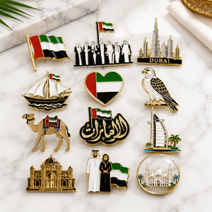 Metal Pin <strong>Badge</strong> Manufacturer Wholesale <strong>Making</strong> Custom Enamel Dubai Magnetic <strong>Badge</strong> - Product Image 2