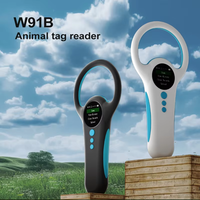 Nuevo estilo W91B de mano 2,12*12mm Microchip escáner Pet Microchip lector RFID escáner