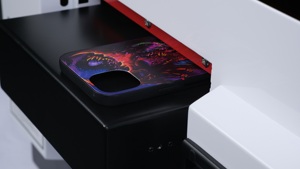 Eizoulyn A4 kích thước nhỏ trực tiếp phẳng máy in UV có thể in Cup bút ID thẻ CD PVC kính da kim loại gỗ trường hợp điện thoại - Product Image 3