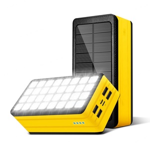 Batterie externe multifonctionnelle d'urgence solaire à charge rapide 50000 mAh grande capacité avec lumière LED - Product Image 4