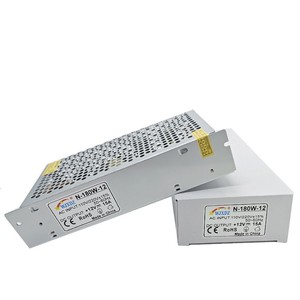 แหล่งจ่ายไฟสวิตชิ่ง LED อุตสาหกรรมแบบเอาต์พุตเดี่ยว <span class=keywords><strong>VELIKA</strong></span> Ultra-Slim Metal Block Indoor 50-60HZ 12V 180W 15A - Product Image 6
