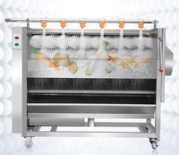 Machine à éplucher les fruits électrique automatique commerciale pour nettoyer les pommes de terre éplucher les racines des lotus ail manioc oignons