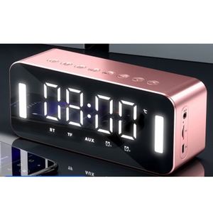 <b>Mirror</b> With Bt Speaker Digital Led Light Desk & Table Fm Radio Alarm Clock Electronic Calendars - Product Image 5