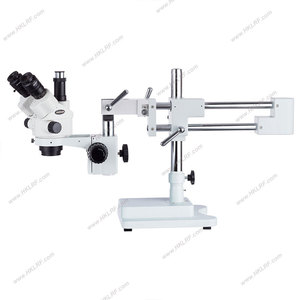 SM-4NTP AmScope 7X-45X Simul-Focal <span class=keywords><strong>Stereo</strong></span> Trinocular Zoom Industriale Microscopio Dual Braccio <span class=keywords><strong>Boom</strong></span> <span class=keywords><strong>Stereo</strong></span> Microscope - Product Image 1