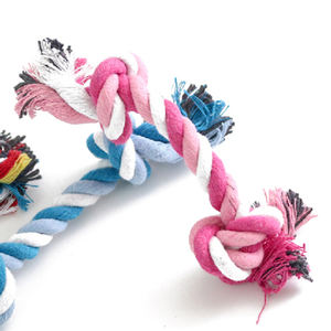 Juguete de Cuerda de Algodón de Doble Nudo Yommy, Material de Algodón Resistente, 33 cm, para Perros, Juego para Mascotas - Product Image 5