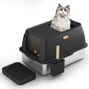 OEM/ODM <span class=keywords><strong>Bac</strong></span> <span class=keywords><strong>à</strong></span> Litière pour Chat de Luxe en Acier Inoxydable, Durable, Amovible, de Grande Capacité, Bon Marché - Product Image 1
