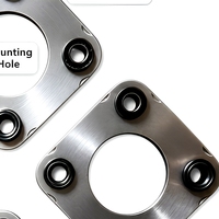 Accouplement flexible à disque à diaphragme en acier inoxydable 304, composant d'accouplement d'arbre sur mesure basé sur dessin OEM