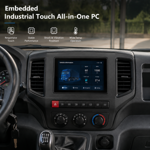 PC industrial con pantalla táctil de 15.6 pulgadas, Android RK3566, panel táctil capacitivo, montaje con RS485 para consola central de automóvil - Product Image 3
