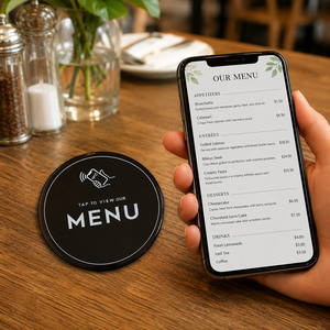 रेस्तरां टेबल टैप के लिए nfc मेनू स्टिकर देखने के लिए डिजिटल मेनू संपर्क रहित ऑर्डर प्लेट देखने के लिए - Product Image 2