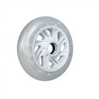 Roues de patins à roulettes LED lumineuses clignotantes en PU de 110 mm, multi-tailles, pour trottinettes, draisennes et vélos – Vente directe usine
