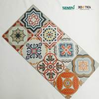Pisos de vinilo 3D, azulejos de piedra con patrón europeo, pisos de Pvc para interiores, azulejos de impresión digital de plástico de lujo de 6mm