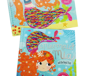 Sách Truyện Nàng Tiên Cá In Bìa Cứng Cho Trẻ Em Có Đính Kim Sa Hai Chiều Trên Bìa - Product Image 4