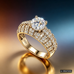 Anillo de Halo de Diamante Cultivado en Laboratorio de 1 Quilate, Oro Sólido de 10K/14K/18K, Corte Brillante, Calidad VVS-VS, Certificado IGI, Romántico, para Boda o Fiesta - Product Image 3