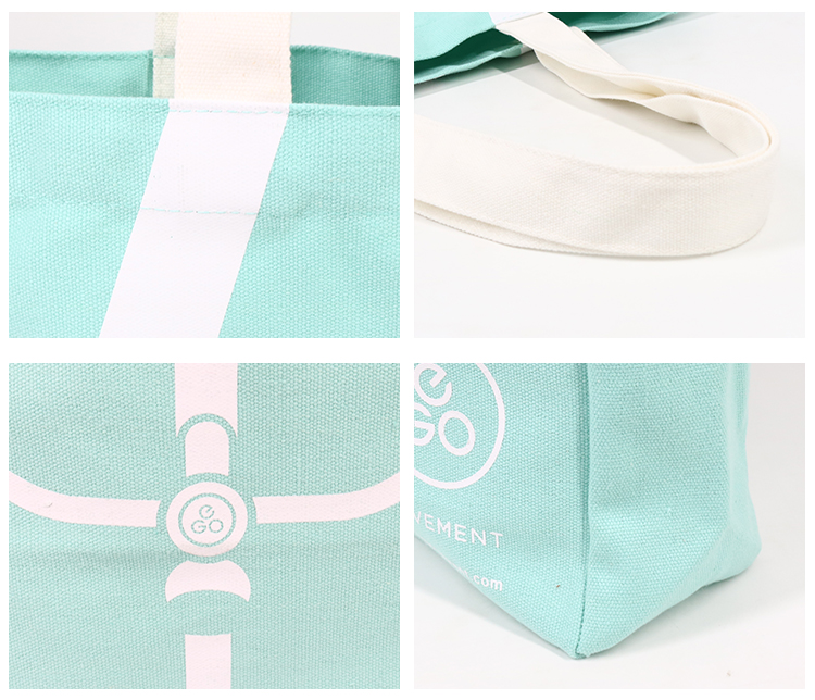 Wholesale Custom Printed Canvas 100% 12 oz Extra Large Heavy Duty Cotton Tote Bags With Pocket