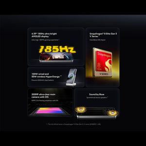 Versión Global POCO F9 Pro 5G Smartphone Pantalla de 6.59" y 185Hz 200MP 6330mAh Carga de 100W Snapdragon 8 Elite Gen 5 - Product Image 2