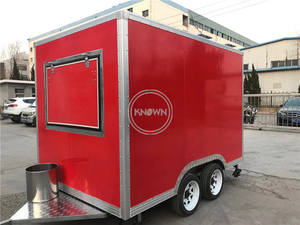 OEM, remorque alimentaire carrée de 3 mètres de long, camion de nourriture de rue mobile, chariot à café personnalisé, kiosque alimentaire à vendre - Product Image 3
