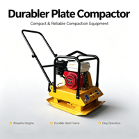 Compacteur de plaques portatif durable, machine de compactage portative à haute performance pour les travaux de construction