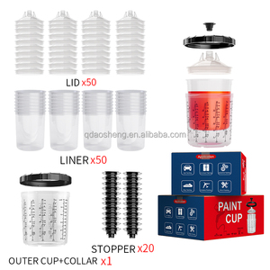 Bicchieri Usa e Getta per Pistole a Spruzzo con Coperchio, Ideali per Pittori Professionisti e Applicazioni di Rivestimento Industriale - Product Image 6