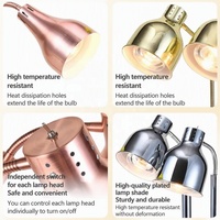 Lampe chauffante pour buffet en marbre, idéale pour hôtels, restaurants, traiteurs et barbecues – Maintien au chaud des plats – Nouveauté très demandée