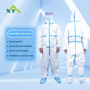 high quality disposable microporous coverall chemical disposable coverall type 3 disposable coveralls with reflective tape