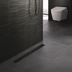 Özel paslanmaz çelik dikdörtgen kolay kurulum duş lineer zemin drenaj yan çıkış banyo mutfak uzun drenaj kanalı