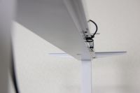 Cadre de bureau électrique moderne Richmat 120 kg à double moteur réglable en hauteur avec gestion des câbles