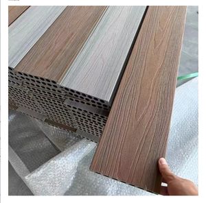 Modern Outdoor WPC Wood-Plastic Composite <strong>Decking</strong> Tiles Co-Extruded Waterproof For Garden And Park Material Teak And PVC - Product Image 1