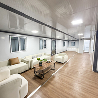 Conteneur habitable extensible personnalisé 20 pieds 40 pieds, maison préfabriquée 3 chambres, structure en acier, design moderne, insonorisée, étanche, solaire