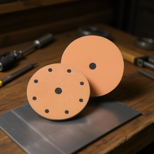 Disque de ponçage Velcro Ttake, grain 220, 8+1 trous, abrasif en corindon pour le polissage du bois et du métal - Product Image 3