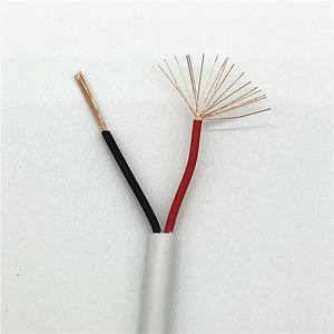 Venta al por mayor de fábrica AWM 2464 24AWG material de PVC cable de alimentación con cubierta de 2 núcleos blanco y negro - Product Image 2