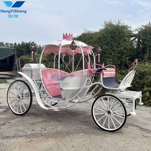 Chariot de transport spécial populaire HYS, élégant et confortable, de style européen, blanc, en forme de citrouille, avec design ajouré - Product Image 3