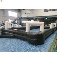 Ensemble de table de billard gonflable géante pour le plaisir des carnavals 10x5m Noir Blanc Jeu de billard gonflable