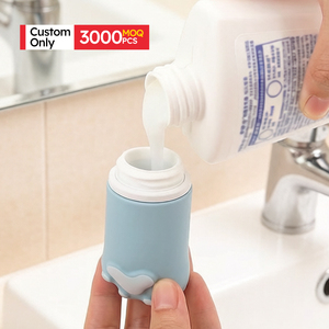 ขั้นต่ำ 3000 ชิ้น ขวดซิลิโคนรูปทรงเล็บแมวแบบพกพา ขวดรีฟิลกันลื่นสำหรับใส่โลชั่น สบู่ แชมพู ชุดขวดบีบ - Product Image 2