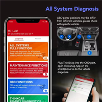 100% Originale per Thinkdiag Mini 2022 Strumento Diagnostico OBD2 Certificato CE 12 Mesi di Garanzia 16 Servizi di Reset Motore Auto