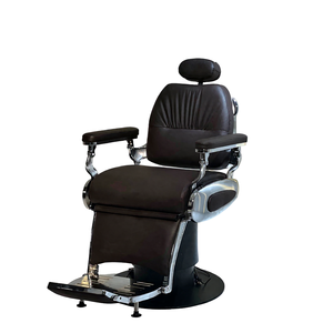 Chaise de barbier Siman moderne en cuir synthétique, inclinable, robuste, hydraulique, durable, rotation à 360 degrés, réglable en hauteur, pour école - Product Image 1