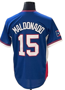 Camiseta del Clásico Mundial de Béisbol 2026 del Equipo Nacional de Béisbol de Puerto Rico, con el nombre y número de Nolan Arenado, Edwin Díaz, <span class=keywords><strong>Maldonado</strong></span>, cosida, para softbol - Product Image 2