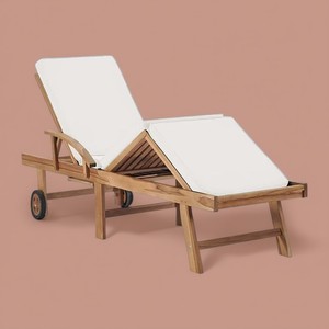 Resort Ocio Hotel Jardín Piscina Cama de madera de teca Salón al aire libre Silla de playa Tumbona - Product Image 4