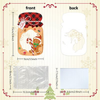 Boîte à bonbons YZ, emballage de cartes de Noël faites à la main, cartes de vœux en bocal Mason, utiles pour la décoration et l'étiquetage de cadeaux d'anniversaire