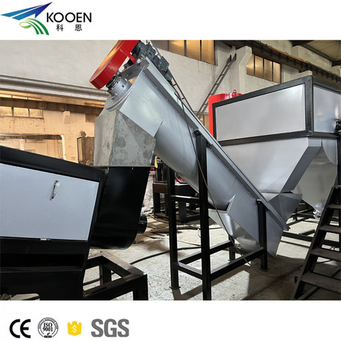 Kooen Waste Plastic Washing Plant PP PE Film Bag Washing Line Machine