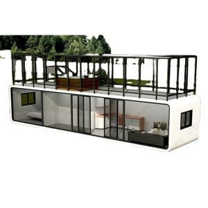 Guosemade abnehmbares Luxusmodell 40 Fuß 20 Fuß 2 Stockwerke Pod-Haus Fertighaus Kombination 3 Schlafzimmer 2 Bäder Apfelkabine