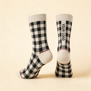 Calzini Formali a Quadri per Uomo e <span class=keywords><strong>Donna</strong></span> con Funzioni Deodoranti e Assorbenti del Sudore, Calzini in Cotone Profondamente Personalizzati - Product Image 3