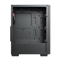 Venta caliente Torre media ATX TG + soporte de panel de malla metálica ATX placa base caja de la computadora para la caja de la PC del juego