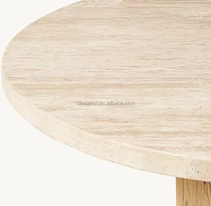 Nueva mesa de comedor redonda Mizu de diseño japonés y escandinavo de Sassanid - Product Image 4