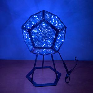 Nuovo arrivo Cool Space lampada da notte a LED Home Desktop Infi Nite 3D Dodecaedro Color Art Light - Product Image 4