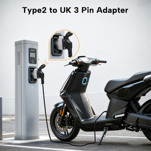 Adaptador Portátil de <span class=keywords><strong>Tipo</strong></span> <span class=keywords><strong>2</strong></span> a Enchufe de 3 Pines de 16A para Reino Unido con Botón para Bicicletas Eléctricas de Estaciones de Carga de Vehículos Eléctricos - Product Image 4