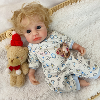 Poupée Reborn en Silicone 30 cm avec Cheveux Transplantés, Yeux Ouverts et Expressions Variées, Jouet pour Enfants, Cadeau de Noël