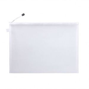 Large Capacity <b>A4</b> Document Bag Transparent Nylon Mesh Zipper Pouch Multifunction Office Bill <b>File</b> Storage Bag Office Holder - Product Image 1