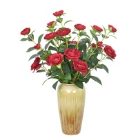 Fausse Fleur Real Touch Faux Arbre Fleur Artificielle Camélia Fleur pour la Décoration de La Maison
